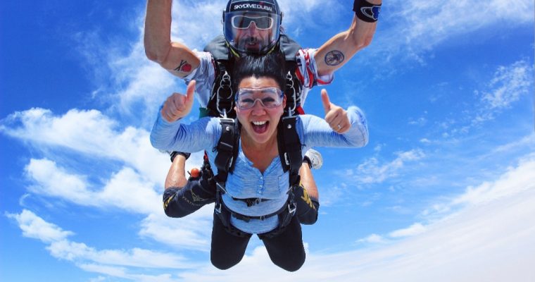 Skydiving in Dubai