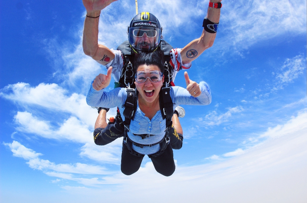 Skydiving in Dubai