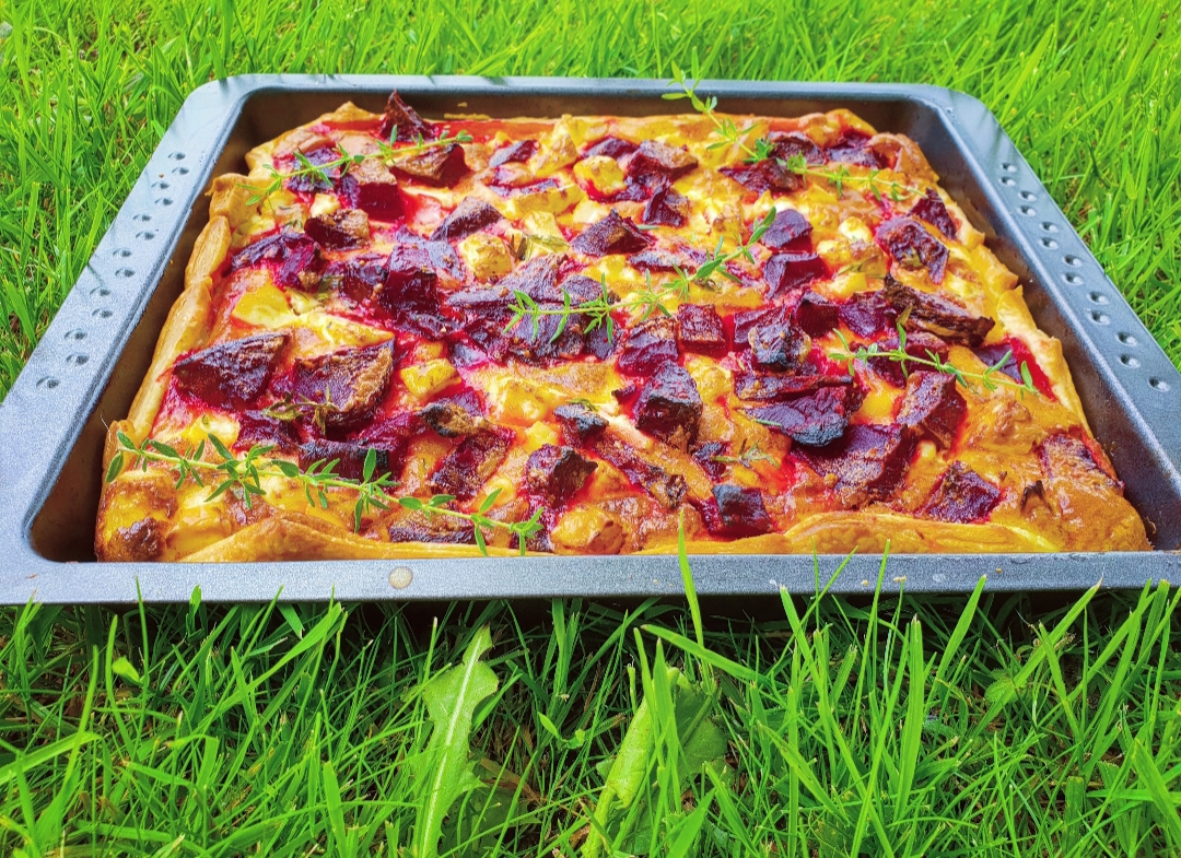 Quiche Rode Biet Quiche met rode biet en feta - By Sin