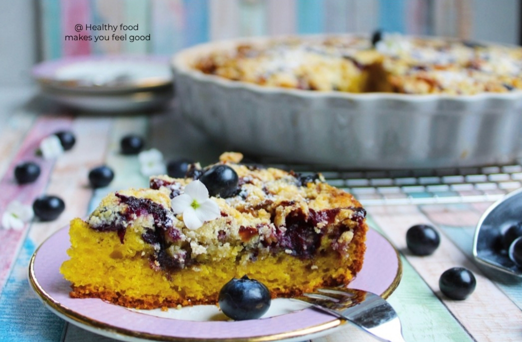 Blueberry crumble