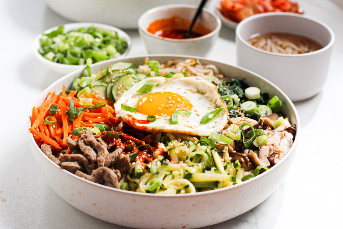 Koreaanse bibimbap met Tilda jasmijnrijst