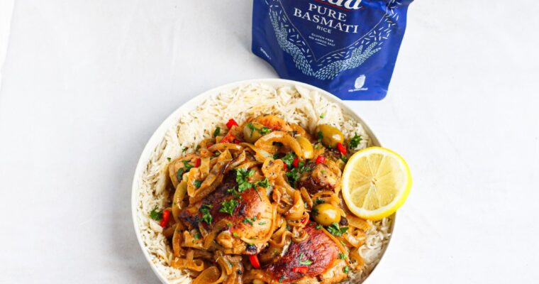 Senegalese kip yassa met Tilda pure basmati